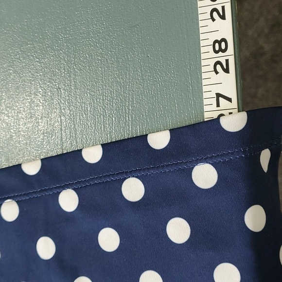 Nike‎ golf top. Dri-fit, size medium. Navy with white polka dots. Excellent. - Picture 11 of 11